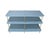 Vintage Navy Blue Lacquered Brass Three-Tier Console Table For Sale - Image 10 of 11