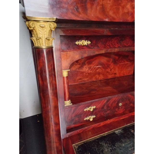 Empire Secretaire in Corinthian Bronze Gilded with Mercury, 1810 For Sale - Image 15 of 18