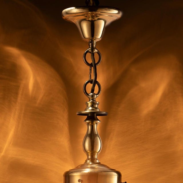Amber Bubble Glass Pendant Light by Helena Tynell for Limburg, Germany, 1960s For Sale - Image 4 of 8