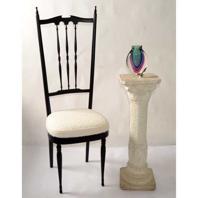 Neoclassical Ornate Neoclassical Style Hand-Carved Concrete Sculpture Stand Column Italy 1970 For Sale - Image 3 of 15