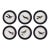 Hummingbird Round Petite Prints, Set Of 6 For Sale