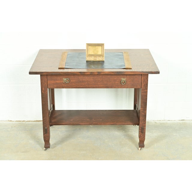 Tiffany Studios New York Adam Pattern Bronze Doré Desk Calendar Frame or Picture Frame For Sale - Image 10 of 11