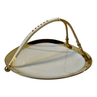 Porcelain Chocolate Dish with Faux Wicker Handle from Johann Seltmann, 1950s For Sale