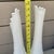 Vintage MCM Fenton Milk Glass White Swung Stretch Vase -Set of 2 For Sale In Dallas - Image 6 of 7