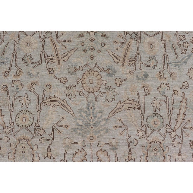 Tabriz Designed Rug in Pale Sand by Keivan Woven Arts 9'10 X 13'8 For Sale - Image 10 of 16