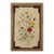 Allover Floral 1930s American Hooked Antique Beige Folk Art Woven Wool Rug For Sale