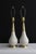 Antique White Pair of Mid 20th Century Gerald Thurston Style Ceramic Table Lamps For Sale - Image 8 of 10