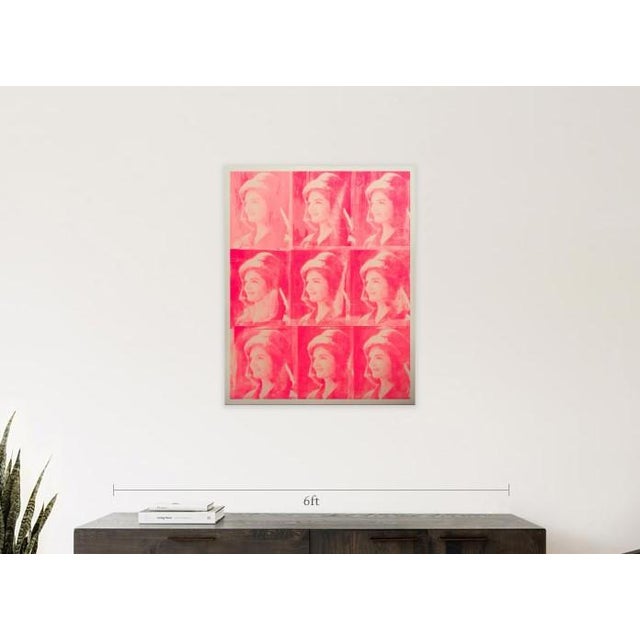 This is a large scale mixed media portrait of Jackie O, AKA Jacqueline Kennedy Onassis, Jackie Kennedy. Dimensions are...