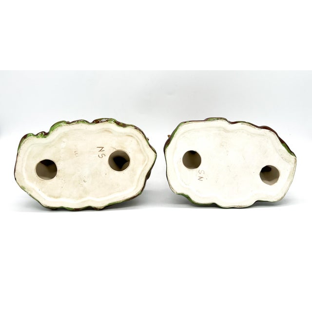 Charming Vintage Holland Mold Quail Figurines – Hand-Painted Majolica Style Birds - Cottagecore, English Country, Traditional, Lodge, Woodland For Sale - Image 10 of 13