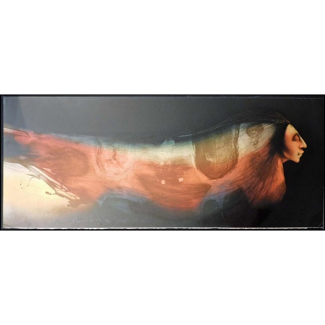 Paper Frank Howell "Phoenix Rising State Ii" Hand Signed 1983 Unframed For Sale - Image 7 of 7