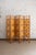 Folding Bamboo Screen with Woven Rush Panels – 1970s Five-panel folding screen with a natural bamboo structure, featuring...