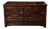 Large Victorian Oak Mule Chest Coffer with Drawers & Carved Initials For Sale