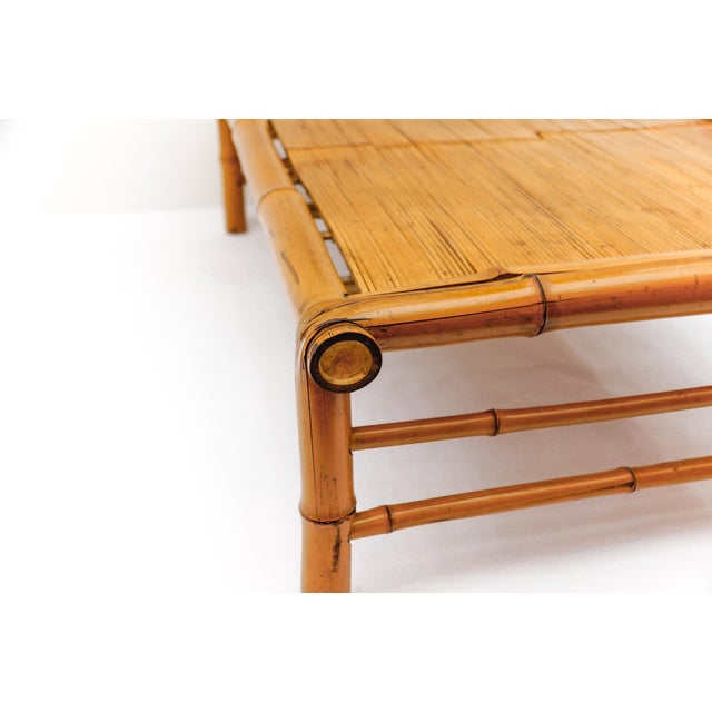 Mid-Century Minimalist Japanese Bamboo Tea Table, Japan, 1950s For Sale - Image 14 of 16