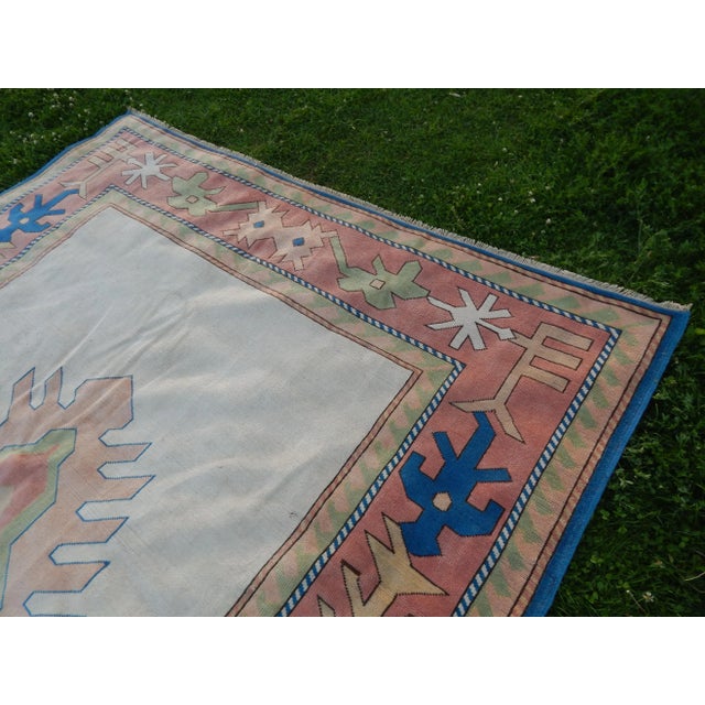 Vintage Soft Color Oversize Turkish Oushak Rug 7'10" X 11'6" For Sale - Image 11 of 13