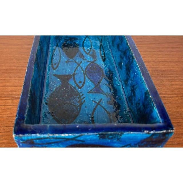 Mid-Century Modern Pesce Fish Studio Pottery Bowl by Aldo Londi for Bitossi, Italy, 1960s For Sale - Image 15 of 18
