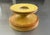 1970s Vintage Mid-Century Haeger Pottery Pedestal Candle Holder – Warm Orange/Yellow Drip Glaze For Sale - Image 5 of 14