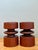 Vintage Mid-Century Modern Wood Candle Holders - A Pair For Sale - Image 4 of 12
