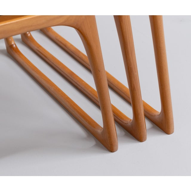 Sculptural Maple Nest of Three Tables, 1970s, Set of 3 For Sale - Image 10 of 16