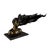 Romantic Bronze Sculpture of Two Lovers Kissing – Modern Surrealist Bust – 34” Long For Sale - Image 10 of 12
