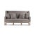 Beautifully detailed, the Aubert Bench is oversized for comfort. Upholstered in a Grey Linen with Limed Grey Oak, this...