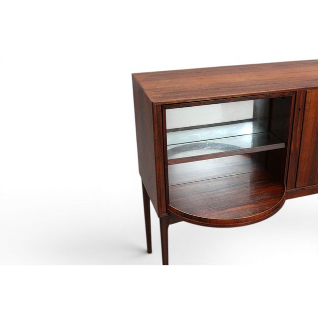 Mid 20th Century Rare Rotating Rosewood Bar Cabinet by Sola Møbelfabrik, Attributed For Sale - Image 4 of 6