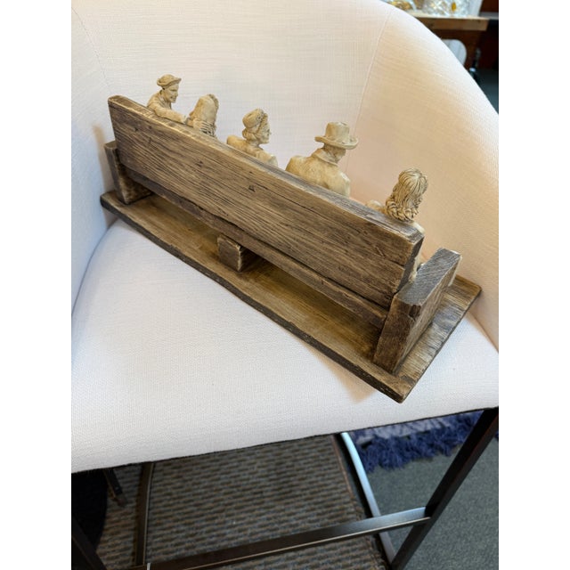 Circa 1990's Betty Difuntorum "The Waiting" Resin Sculpture For Sale In San Francisco - Image 6 of 12