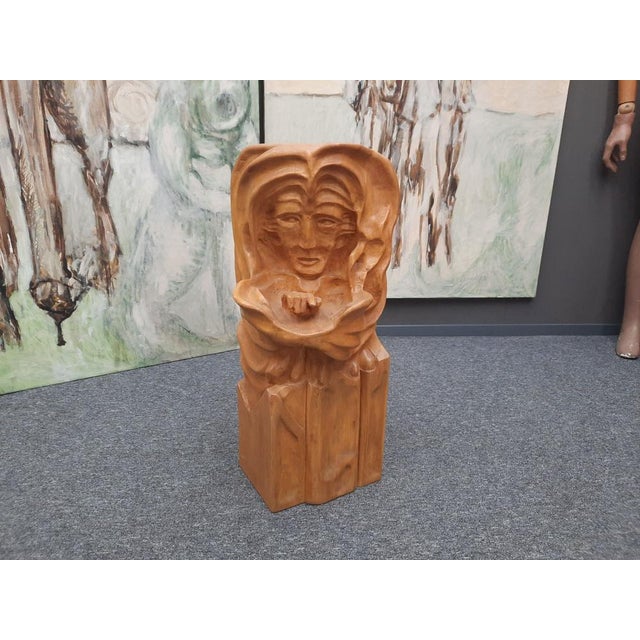 Anthroposophical Basswood Sculpture in the Dornach Style, 1940s For Sale - Image 12 of 12