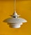 1970s Danish Modern White Pendent Lamp For Sale In New York - Image 6 of 7