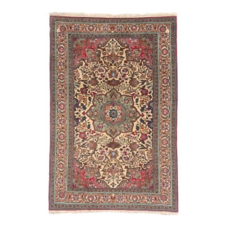 Vintage Persian Ardabil Rug, 04'10 X 07'03 For Sale