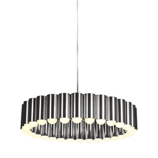 Carousel Pendant Light Finished in Gunmetal Grey with Milk Glass Bulbs from Lee Broom, 2010s For Sale