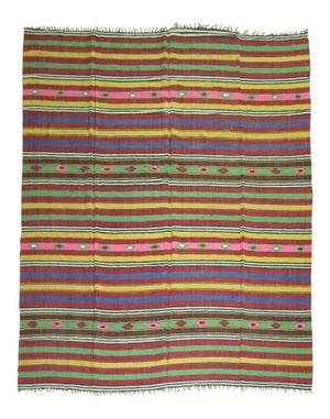 Vintage Turkish Kilim, 7'9'' X 8'11''