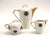 Beautiful set of 10 Czechoslovakian porcelain (Victoria Porelite) coffee/tea cups and saucers, teapot, creamer, and sugar...
