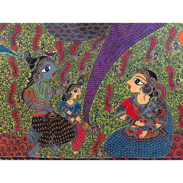 ORIGINS AND LIVING TRADITION Madhubani painting, also known as Mithila painting, is a distinctive folk-art tradition...