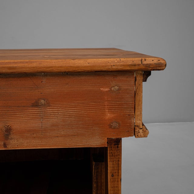 1900s French Provincial Carved Wooden Shop Counter For Sale - Image 11 of 18