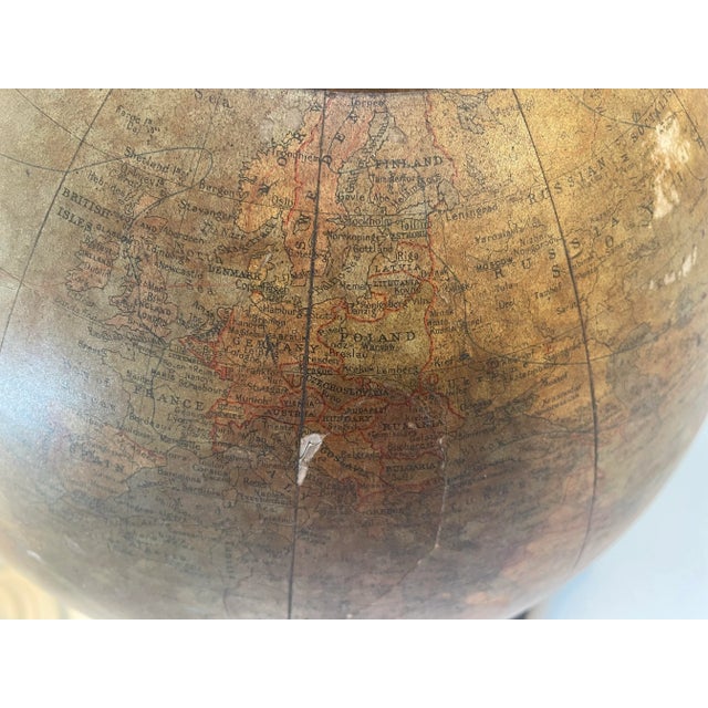 Antique Desktop World Globe - Denoyer-Geppert Cartocraft For Sale - Image 9 of 9
