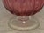 19th Century Victorian Cranberry Glass Basket: Ruffled Edge, Clear Handle, 13" Tall For Sale - Image 4 of 10