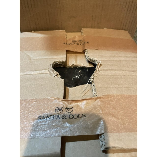 Linen 1990s New Santa & Cole TMD Table Lamp by Miguel Milá - Satin Nickel & Linen-Open Box For Sale - Image 8 of 11