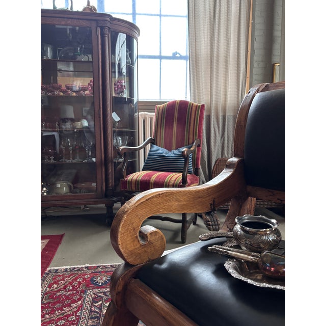 Blue Mali Blue and White Indigo Striped Lumbar Pillow, 12x20 For Sale - Image 8 of 9