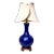 Antique Chinese Porcelain Bottle Shape Cobalt Blue Table Lamp For Sale