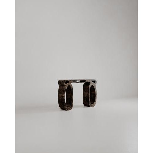 Stone Emperador Brown Marble Soie Console by Esther Knopfler For Sale - Image 7 of 18