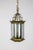 Mid-Century Italian Pagoda-Esque Bronze & Beveled Glass Lantern For Sale - Image 4 of 12