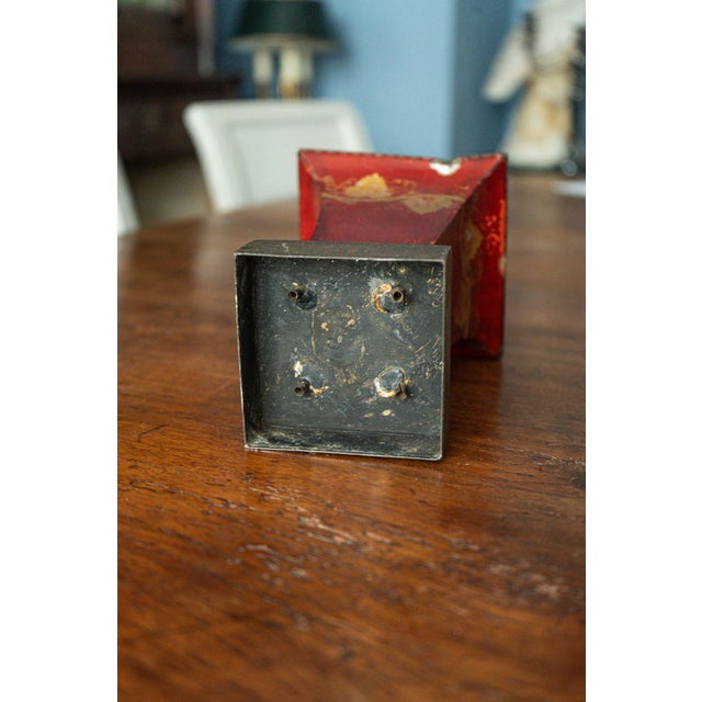 Gold Enamelled Metal Flower Holders, France, 19th Century, Set of 2 For Sale - Image 8 of 9