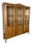Vintage French Louis XIV Glazed Oak Display Cabinet For Sale