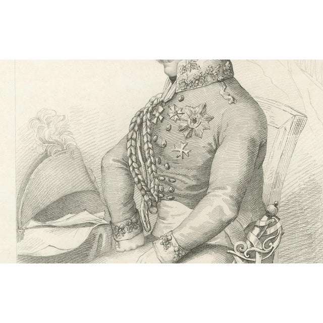 H. Meyer, Portrait of Field Marshal Von Blücher, Prussian Commander, 1800s, Print For Sale - Image 4 of 10