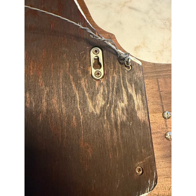 Vintage Ethan Allen Old Tavern Antiqued Pine Hall Mirror With Coat & Hat Hooks For Sale - Image 10 of 12