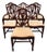 Vintage Sheraton Style Solid Mahogany Dining Chairs - Set of 6 For Sale