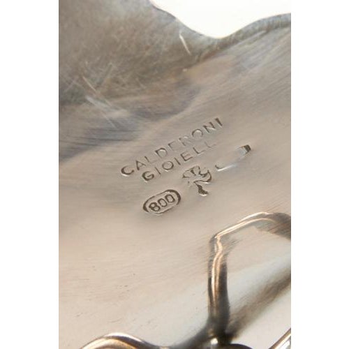 Silver Embossed Silver Shell Centerpiece by Eros Genazzi For Sale - Image 8 of 9