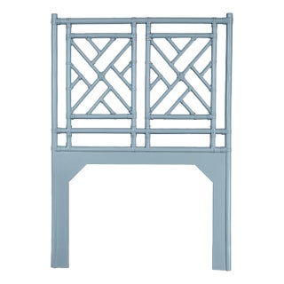 Chippendale Headboard Twin, Pool Blue For Sale