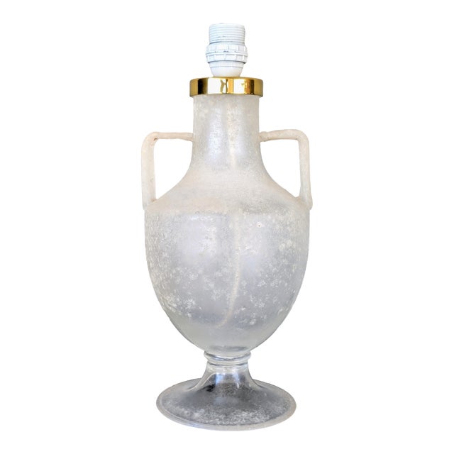 Vintage Seguso Vetri a Scavo-Styled Lamp For Sale