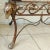 Vintage Neoclassical Wrought Iron Sculptural Ram's Head Thick Glass Top Coffee Table For Sale In West Palm - Image 6 of 13